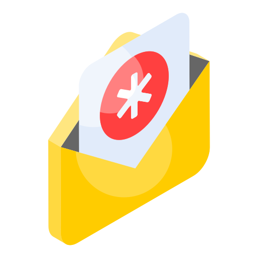 Medical mail Generic color fill icon