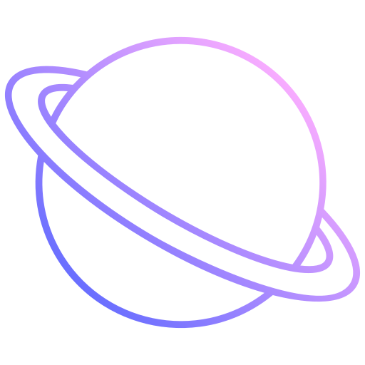 planet Generic gradient outline icon
