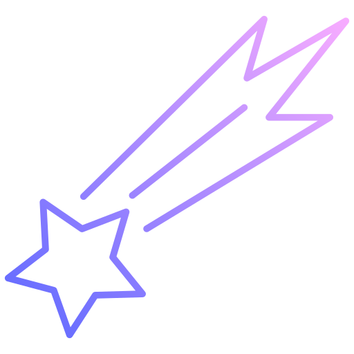 Shooting star Generic gradient outline icon