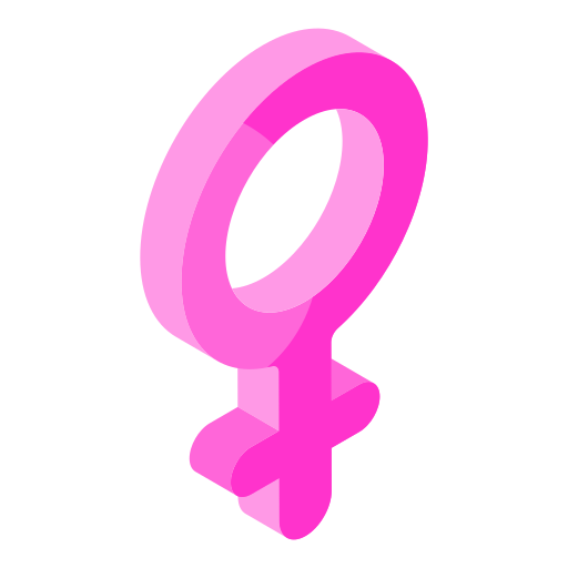 símbolo femenino Generic color fill icono