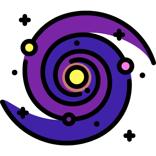 Galaxia Special Lineal color icono