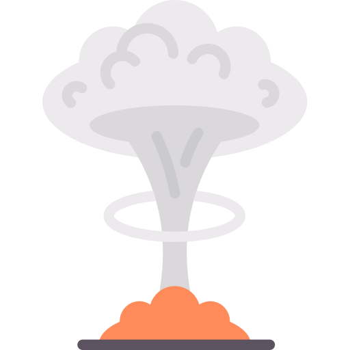 nukleare explosion Special Flat icon