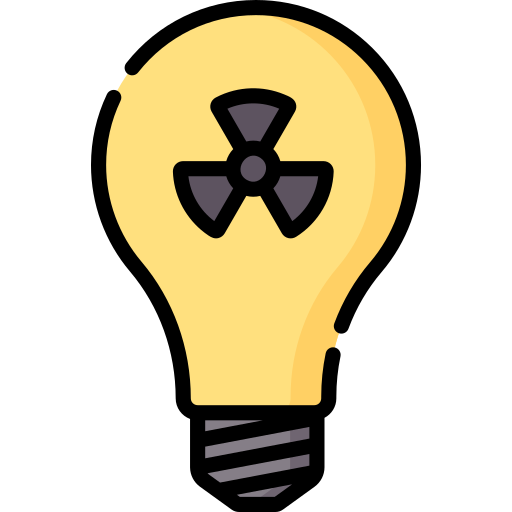 Energía nuclear Special Lineal color icono