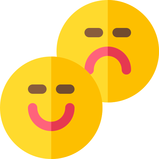 emocje Basic Rounded Flat ikona