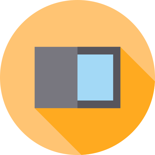 Screen Flat Circular Flat icon