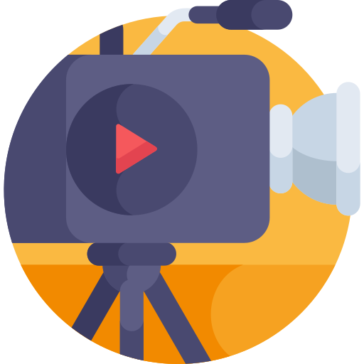 videokamera Detailed Flat Circular Flat icon