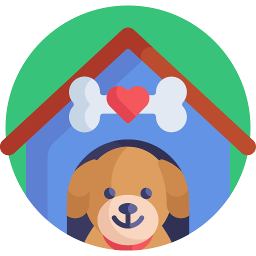 casa de mascotas Detailed Flat Circular Flat icono