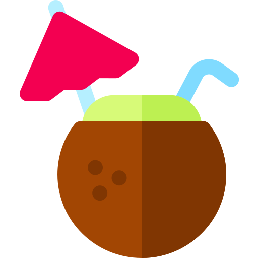 Coconut drink Basic Rounded Flat icon