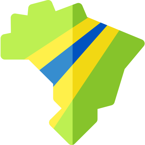 Бразилия Basic Rounded Flat иконка