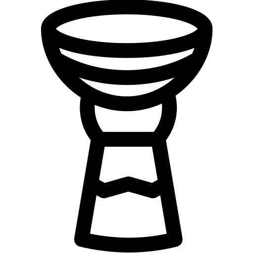 darbouka Basic Rounded Lineal Icône