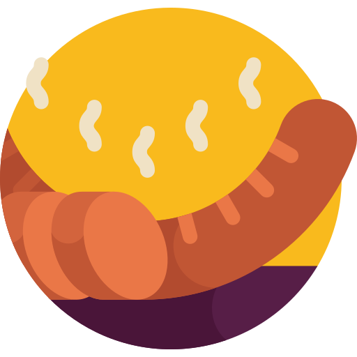 Sausages Detailed Flat Circular Flat icon