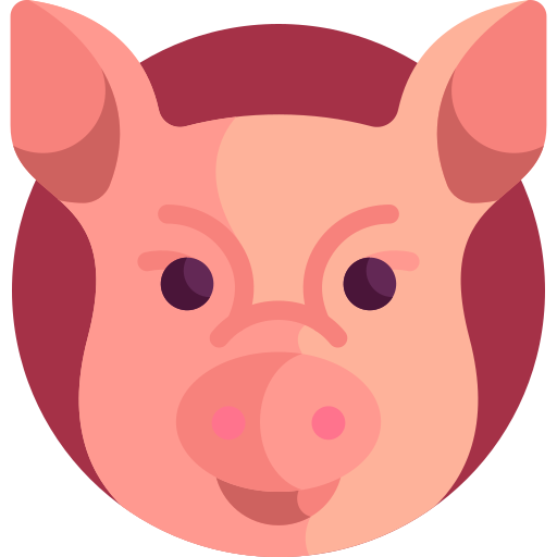 豚肉 Detailed Flat Circular Flat icon