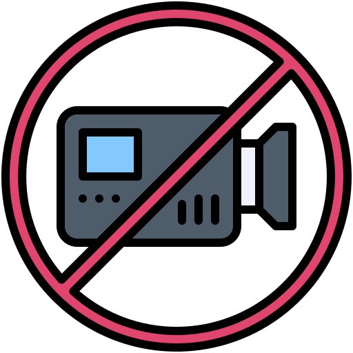 No video Generic color lineal-color icon