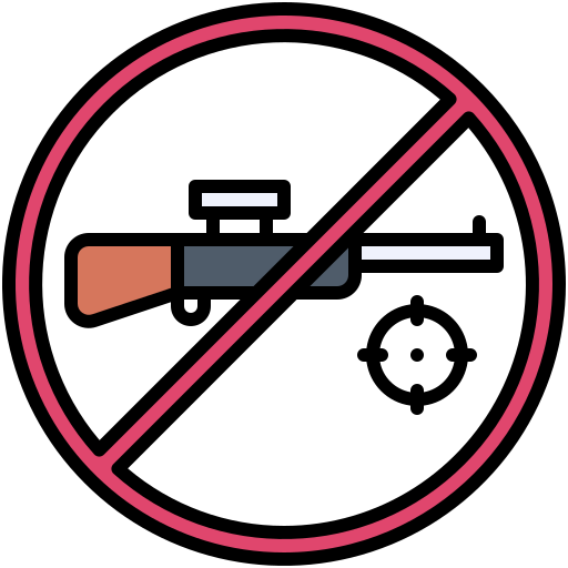 zakaz polowania Generic color lineal-color ikona