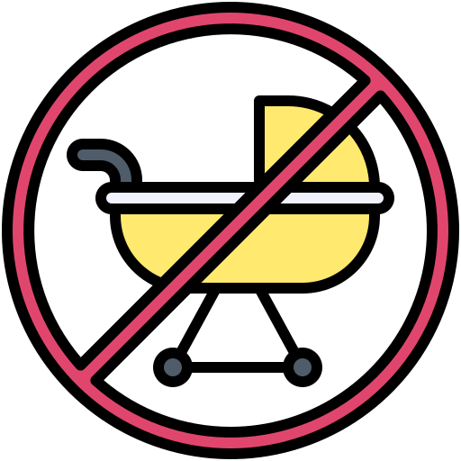 No baby cart Generic color lineal-color icon