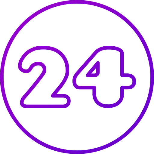 número 24 Generic gradient outline icono