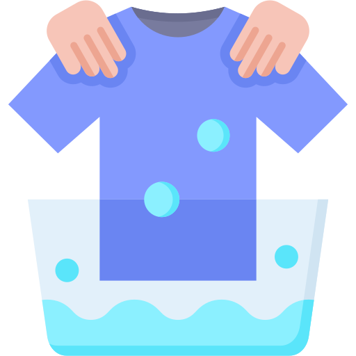 het wassen van kleding Generic color fill icoon