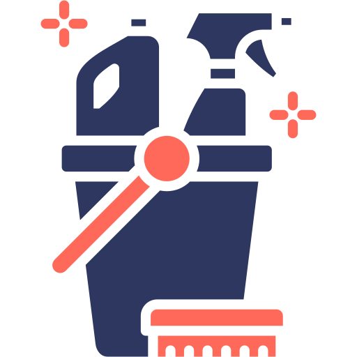 Cleaning Generic color fill icon