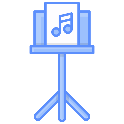 stojak muzyczny Generic color lineal-color ikona