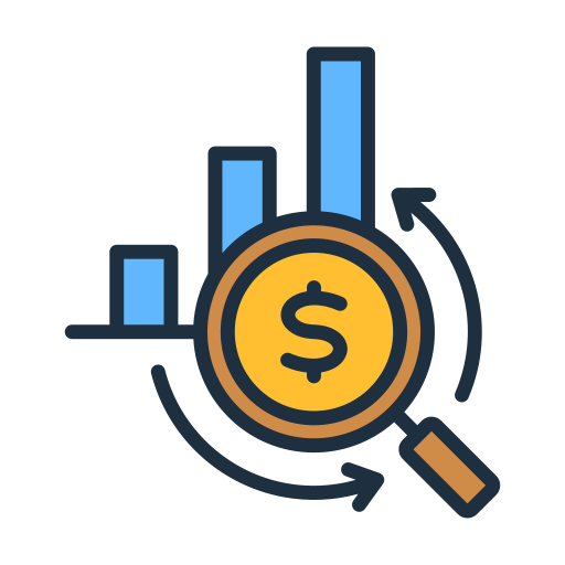 Financial analysis Generic color lineal-color icon