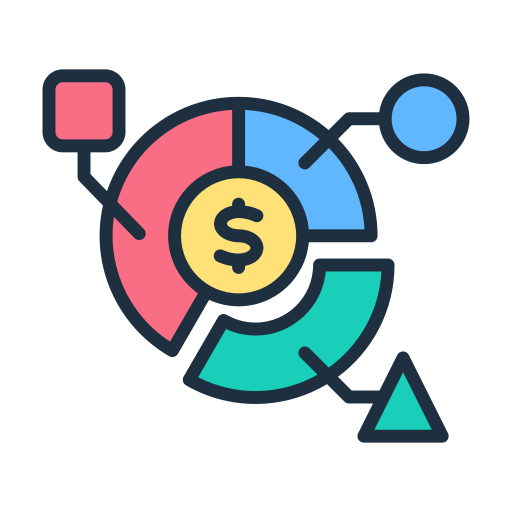finanz verhältnis Generic color lineal-color icon