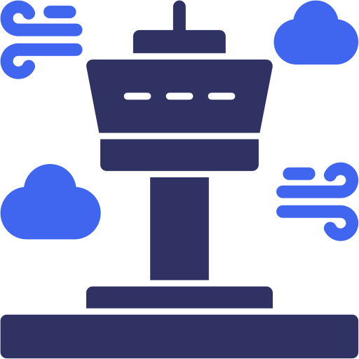 torre de control Generic color fill icono