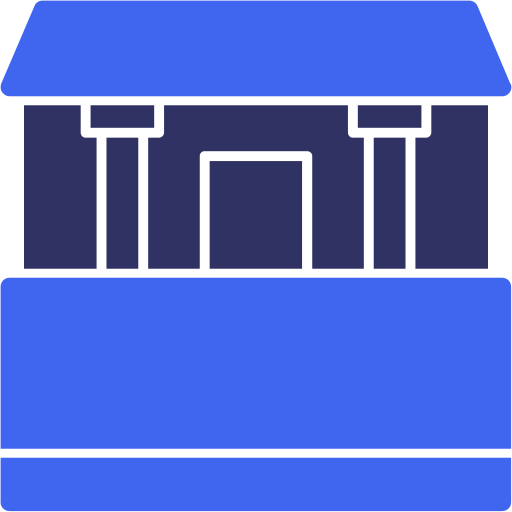中庭 Generic color fill icon