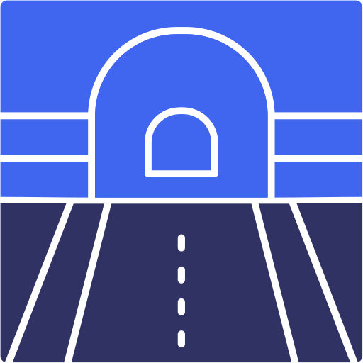 Туннель Generic color fill иконка