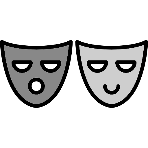 máscaras de teatro Generic color lineal-color icono