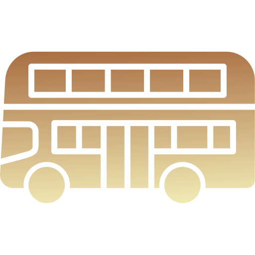 Двухэтажный автобус Generic gradient fill иконка