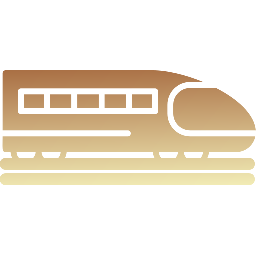 Скоростной поезд Generic gradient fill иконка