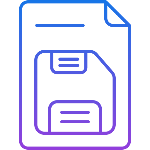 Save document Generic gradient outline icon