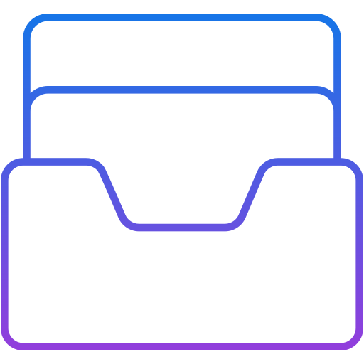 Downloads Generic gradient outline icon