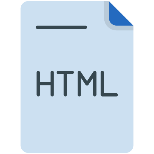 documento html Generic color fill icono