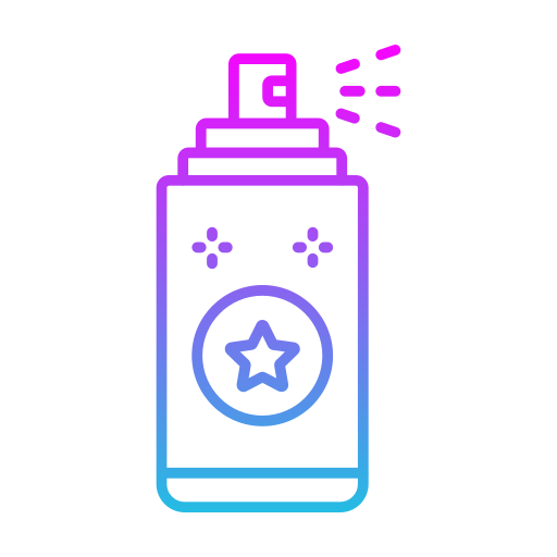 botella de spray Generic gradient outline icono