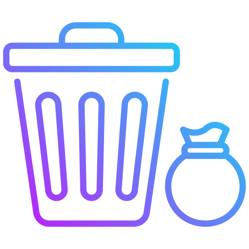 smaltimento dei rifiuti Generic gradient outline icona