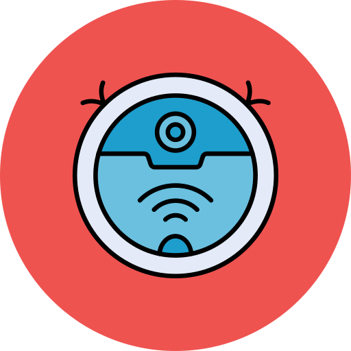 Robot vacuum Generic color lineal-color icon