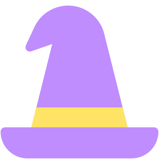 sombrero de bruja Generic color fill icono