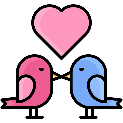 Love bird Generic color lineal-color icon