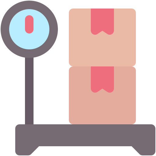 Parcel weight Generic color fill icon