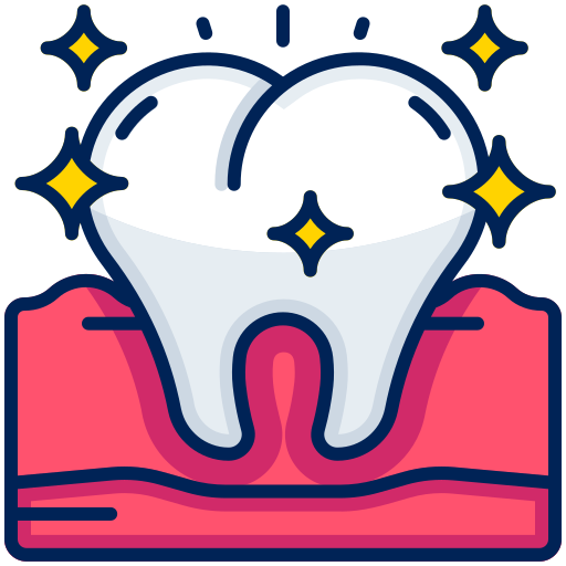 Teeth shining Generic color lineal-color icon