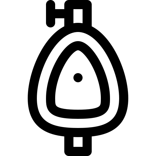 pisuar Basic Rounded Lineal ikona