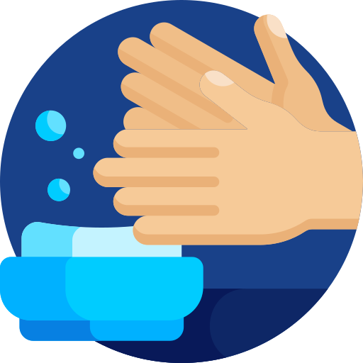 lavarse las manos Detailed Flat Circular Flat icono