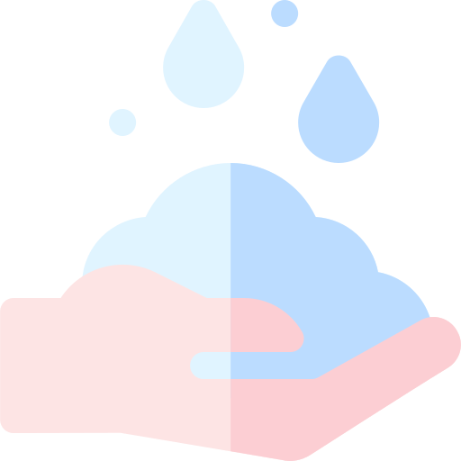 lavarsi le mani Basic Rounded Flat icona