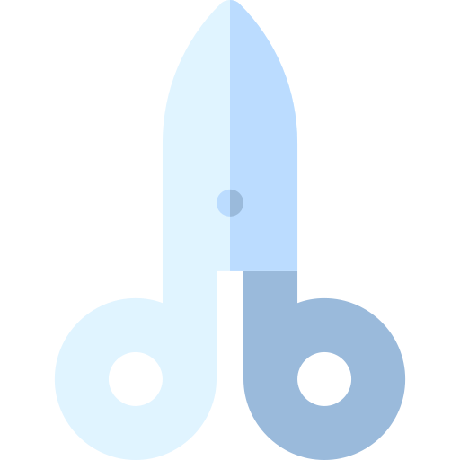 nożyce Basic Rounded Flat ikona