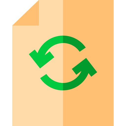 Hoja de papel Basic Straight Flat icono