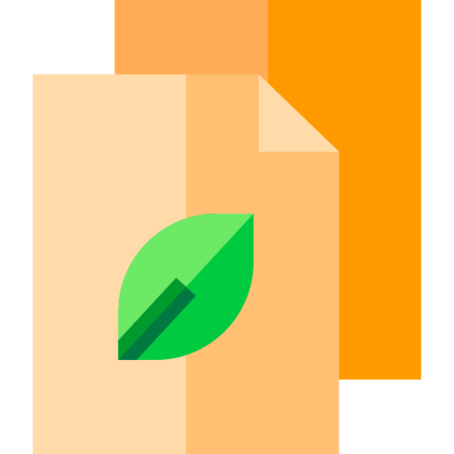 reciclaje de papel Basic Straight Flat icono