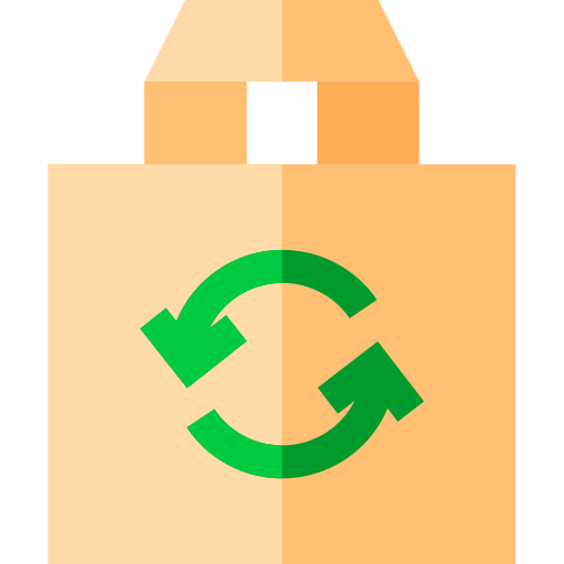 recycle zakje Basic Straight Flat icoon