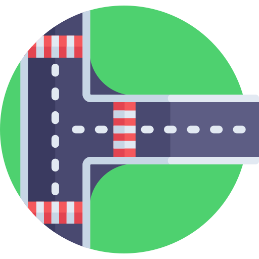 도로 Detailed Flat Circular Flat icon