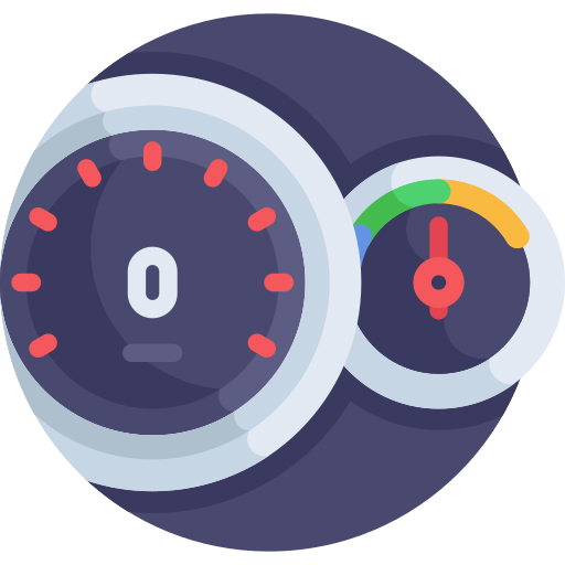 Speedometer Detailed Flat Circular Flat icon